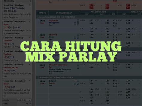cara hitung wh parlay|Apa Itu WH di Parlay, Sistem Parlay, dan Bagaimana Cara .